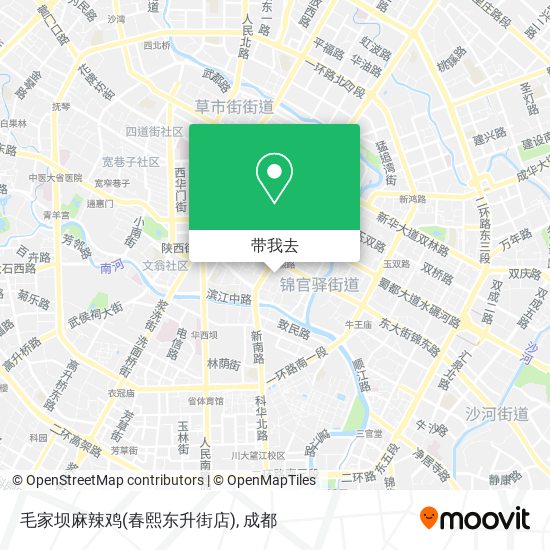 毛家坝麻辣鸡(春熙东升街店)地图