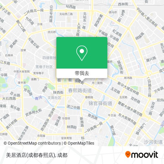 美居酒店(成都春熙店)地图
