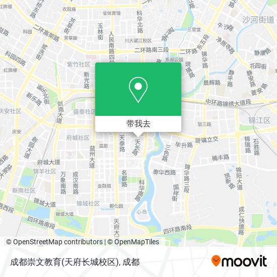 成都崇文教育(天府长城校区)地图