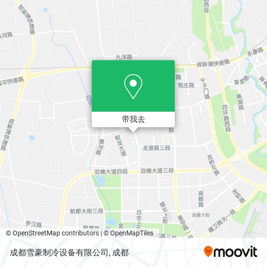 成都雪豪制冷设备有限公司地图