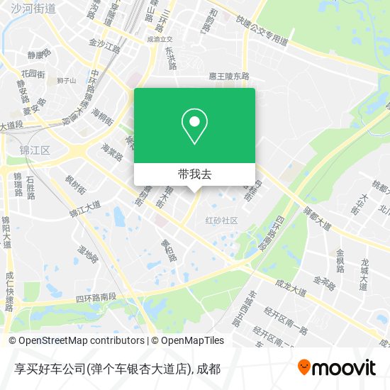 享买好车公司(弹个车银杏大道店)地图