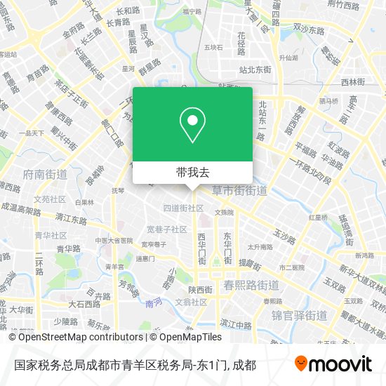 国家税务总局成都市青羊区税务局-东1门地图