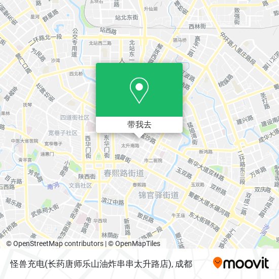 怪兽充电(长药唐师乐山油炸串串太升路店)地图