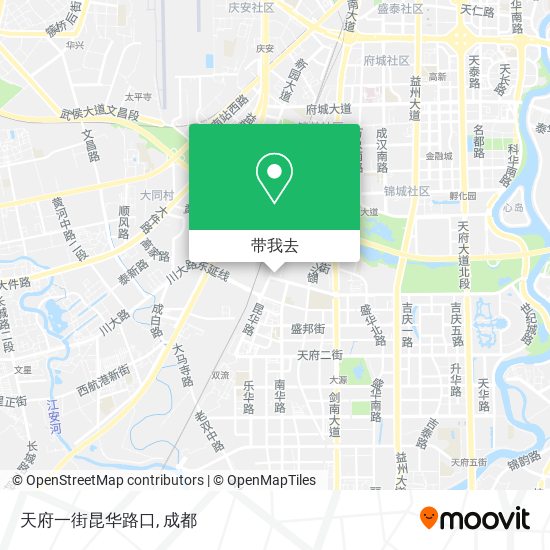 天府一街昆华路口地图