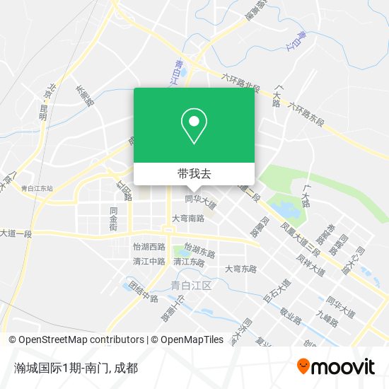 瀚城国际1期-南门地图