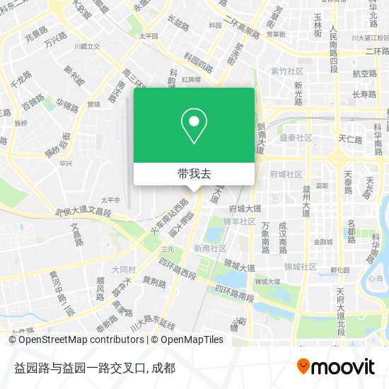 益园路与益园一路交叉口地图