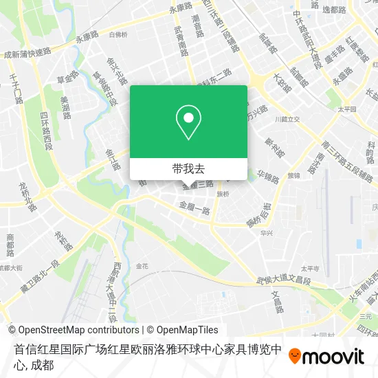 首信红星国际广场红星欧丽洛雅环球中心家具博览中心地图