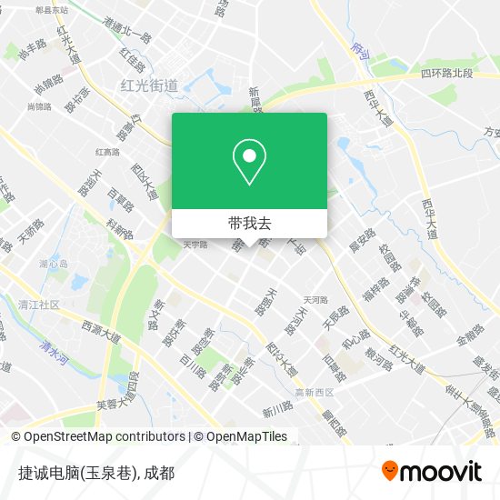 捷诚电脑(玉泉巷)地图