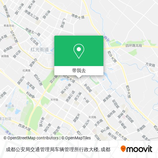 成都公安局交通管理局车辆管理所行政大楼地图