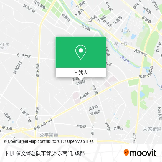四川省交警总队车管所-东南门地图