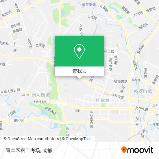 青羊区科二考场地图