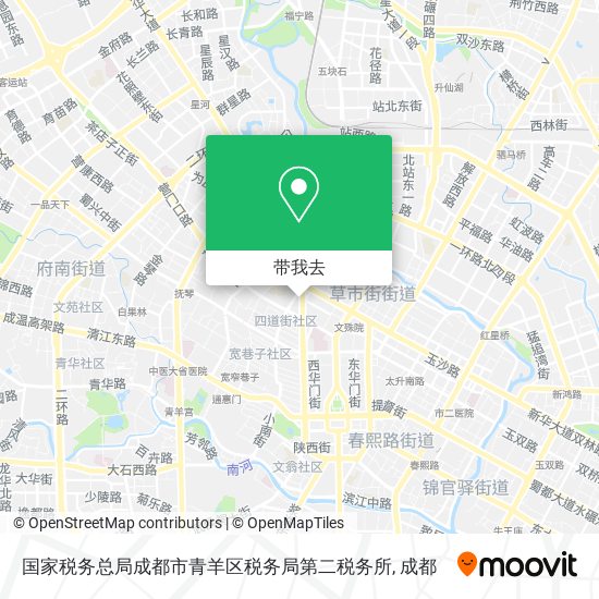 国家税务总局成都市青羊区税务局第二税务所地图