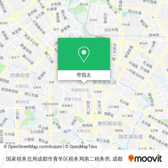国家税务总局成都市青羊区税务局第二税务所地图
