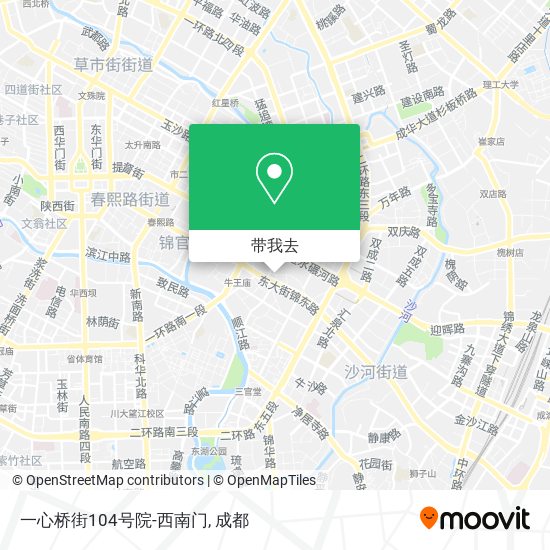 一心桥街104号院-西南门地图