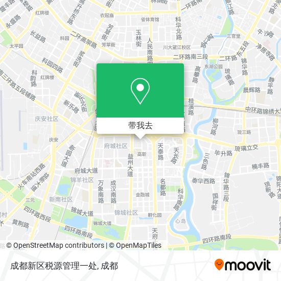 成都新区税源管理一处地图
