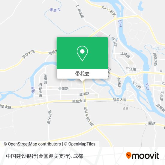 中国建设银行(金堂迎宾支行)地图