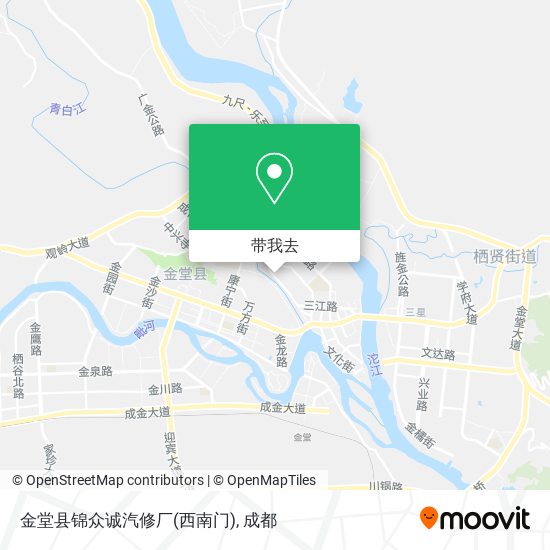 金堂县锦众诚汽修厂(西南门)地图