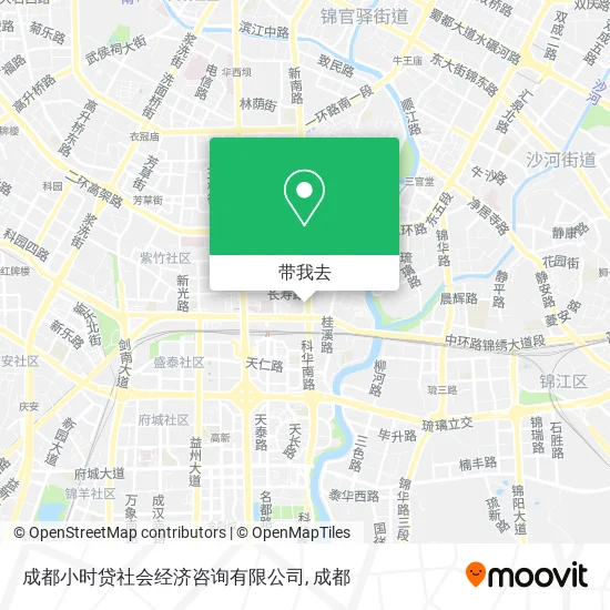 成都小时贷社会经济咨询有限公司地图