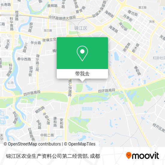锦江区农业生产资料公司第二经营部地图
