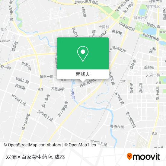 双流区白家荣生药店地图