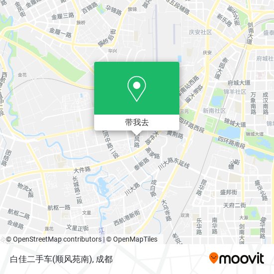 白佳二手车(顺风苑南)地图