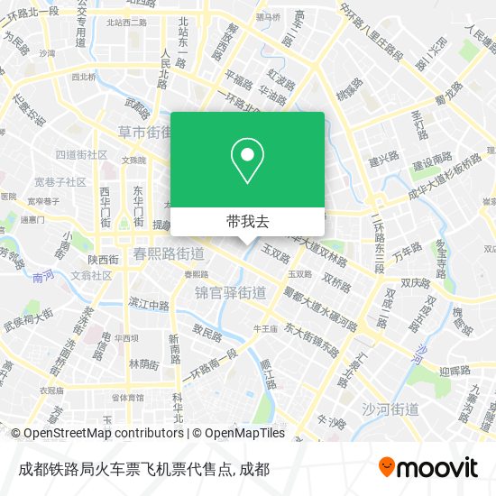 成都铁路局火车票飞机票代售点地图