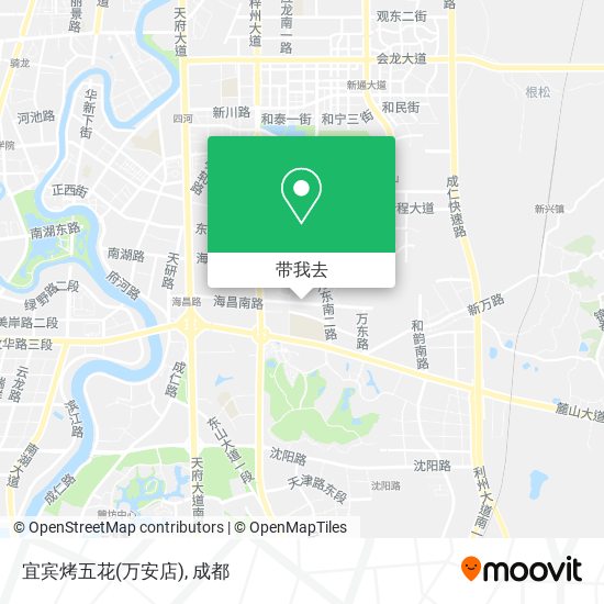 宜宾烤五花(万安店)地图