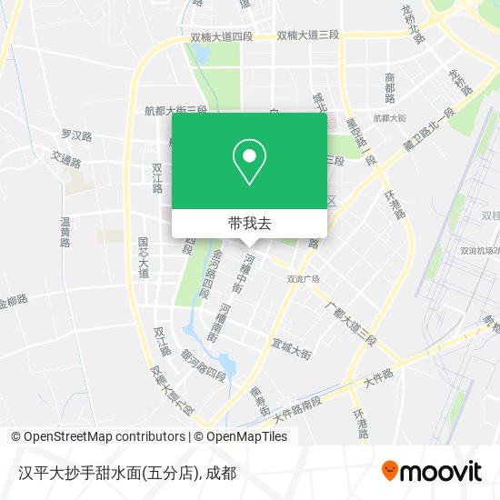 汉平大抄手甜水面(五分店)地图