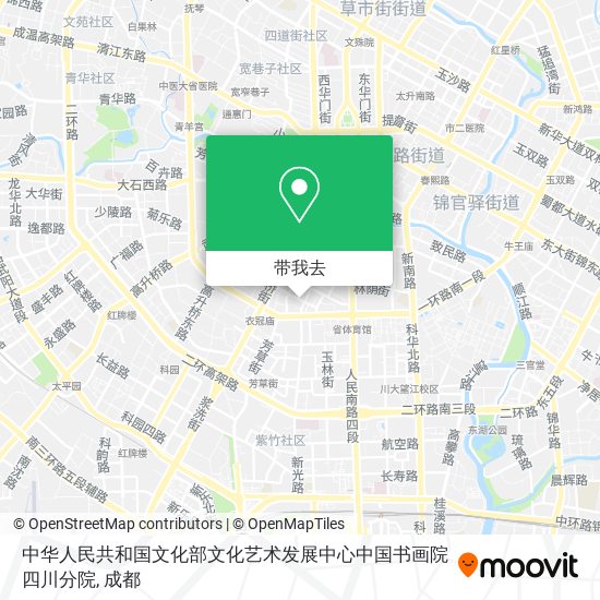 中华人民共和国文化部文化艺术发展中心中国书画院四川分院地图