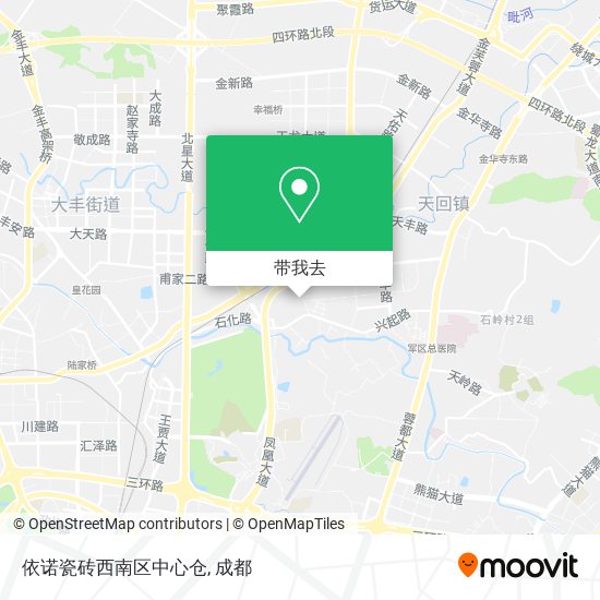 依诺瓷砖西南区中心仓地图