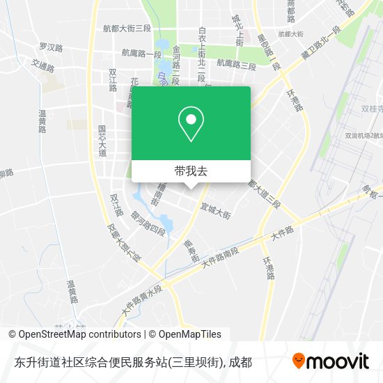 东升街道社区综合便民服务站(三里坝街)地图