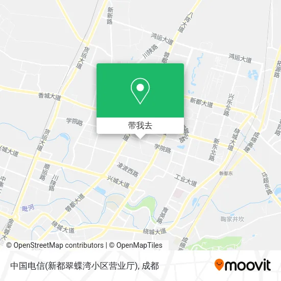 中国电信(新都翠蝶湾小区营业厅)地图