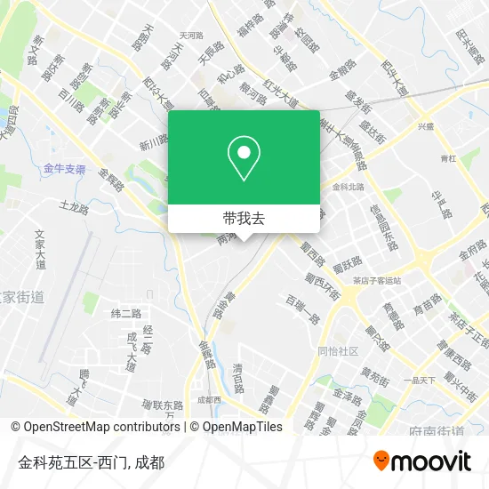 金科苑五区-西门地图