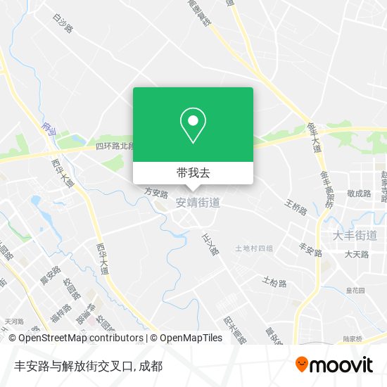 丰安路与解放街交叉口地图