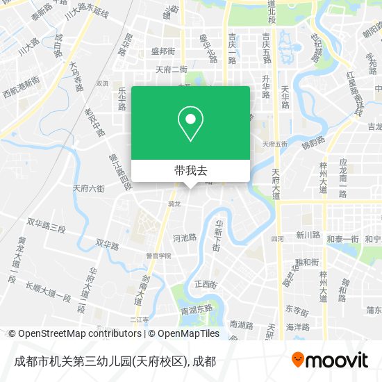 成都市机关第三幼儿园(天府校区)地图