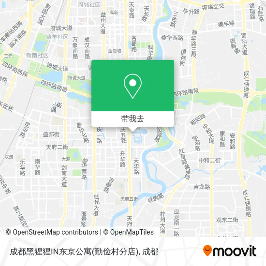 成都黑猩猩IN东京公寓(勤俭村分店)地图
