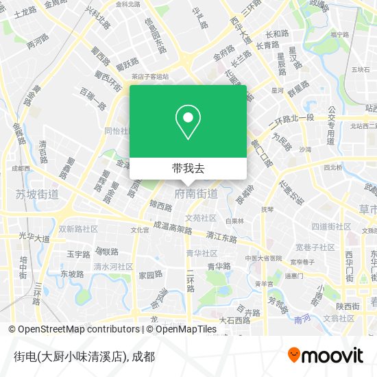 街电(大厨小味清溪店)地图