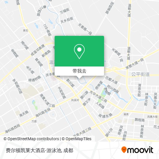 费尔顿凯莱大酒店-游泳池地图