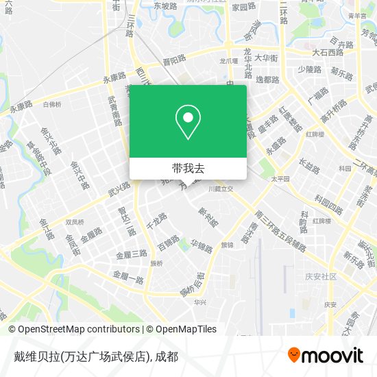 戴维贝拉(万达广场武侯店)地图
