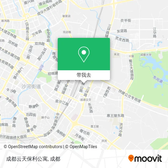 成都云天保利公寓地图