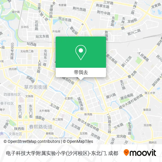 电子科技大学附属实验小学(沙河校区)-东北门地图