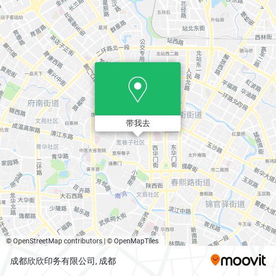 成都欣欣印务有限公司地图