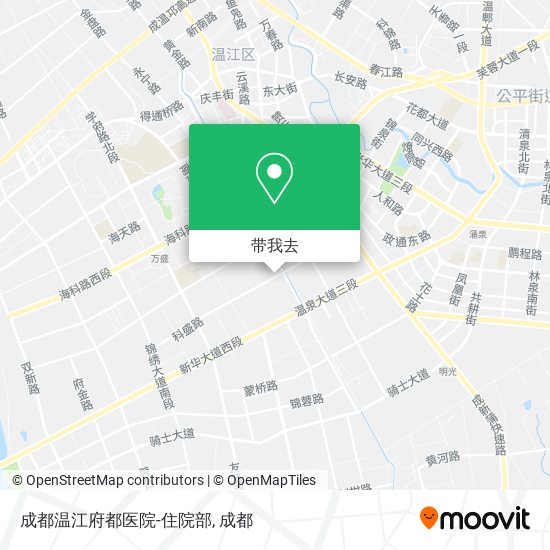 成都温江府都医院-住院部地图