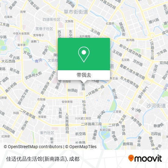 佳适优品生活馆(新南路店)地图