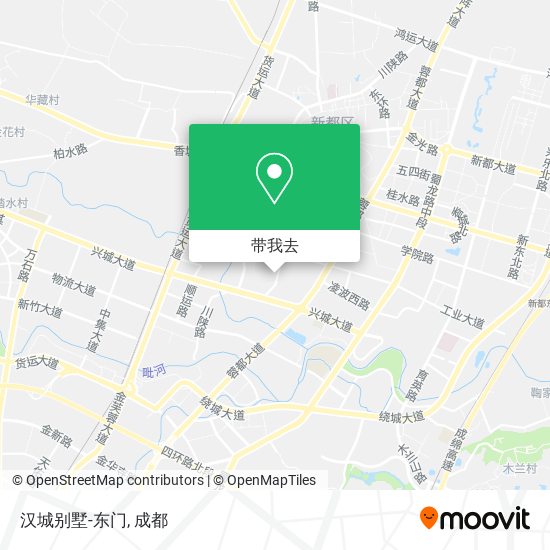 汉城别墅-东门地图