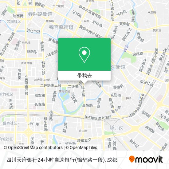 四川天府银行24小时自助银行(锦华路一段)地图