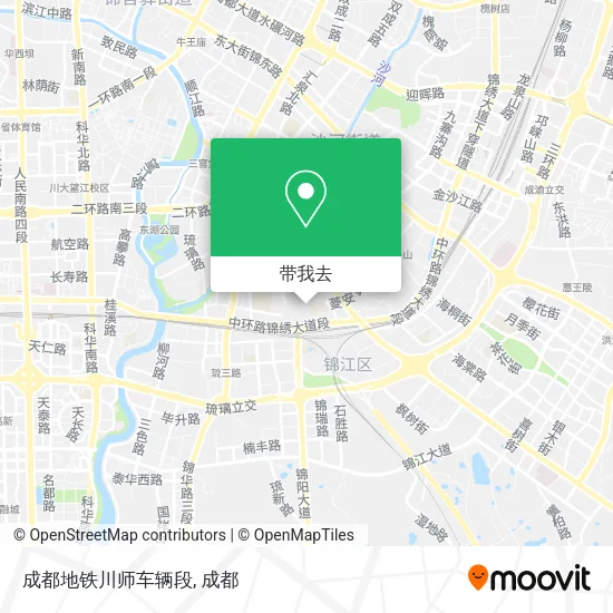 成都地铁川师车辆段地图