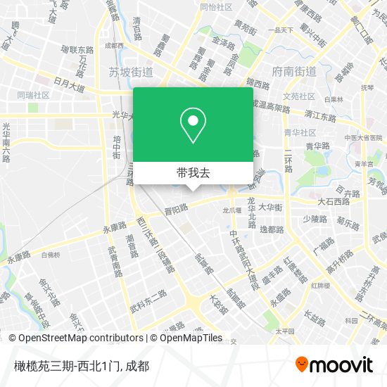 橄榄苑三期-西北1门地图