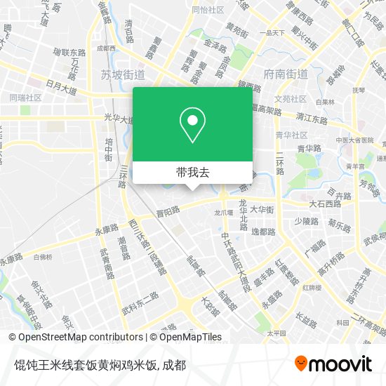 馄饨王米线套饭黄焖鸡米饭地图