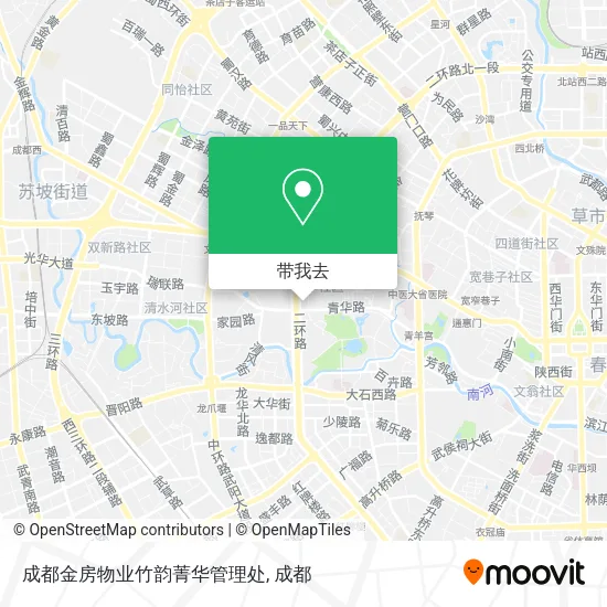 成都金房物业竹韵菁华管理处地图